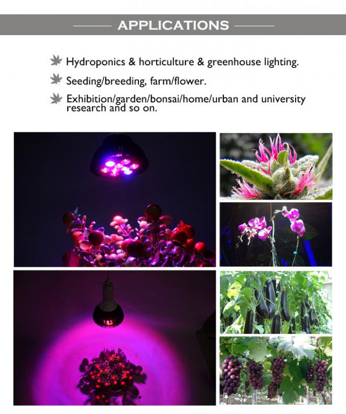9w harga grosir Led Grow Light bulbs untuk Tanaman Hidroponik tumbuh tanaman medis ganja ganja untuk meningkatkan hasil